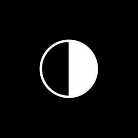 icon with contrast symbol