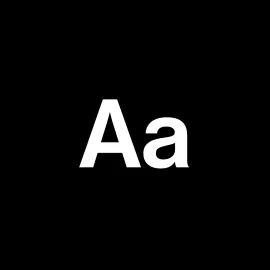 text showing font